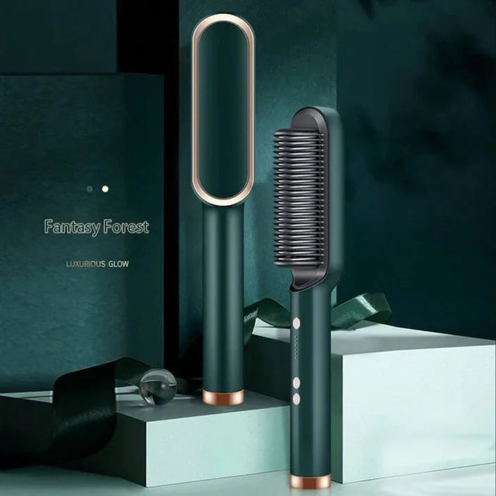 2in1 Temperature Control Hair Straightener Comb