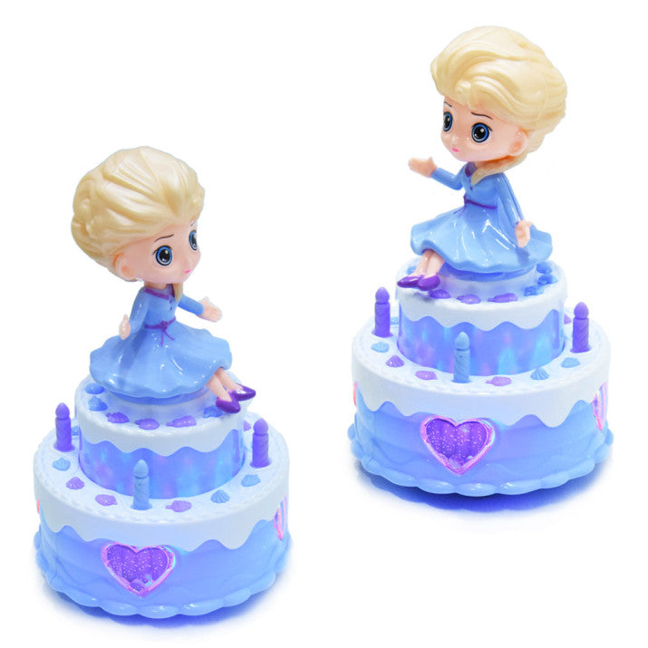 Light & Musical Rotating Cake Girl