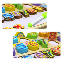 Wooden 3in1 Digital Shape Board