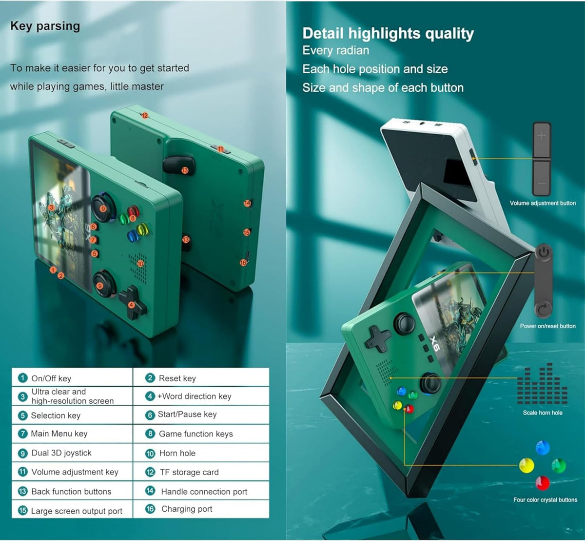 3.5 Inch Handheld Arcade Console Game
