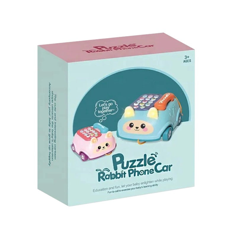 Kids Puzzle Rabbit Musical Telephone Car