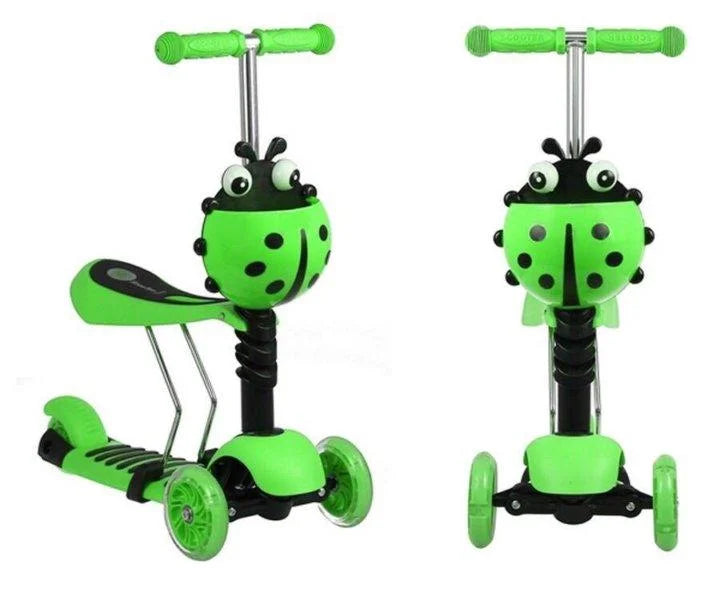Adjustable Height Balance Scooter - Green