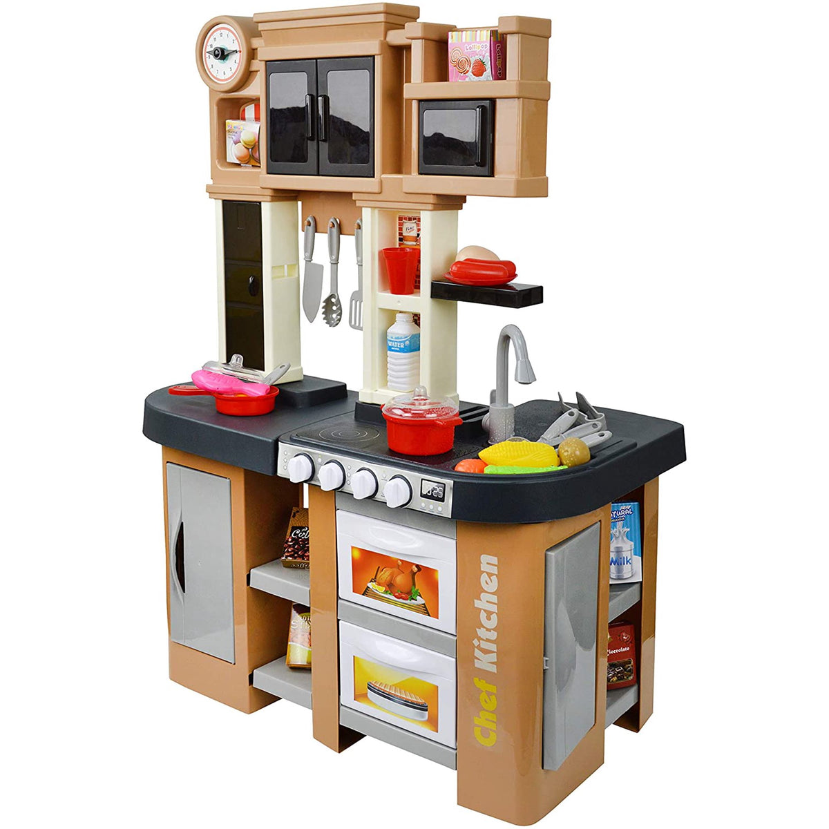 58 Pcs Talented Chef Kitchen Play Set | Realistic Sink