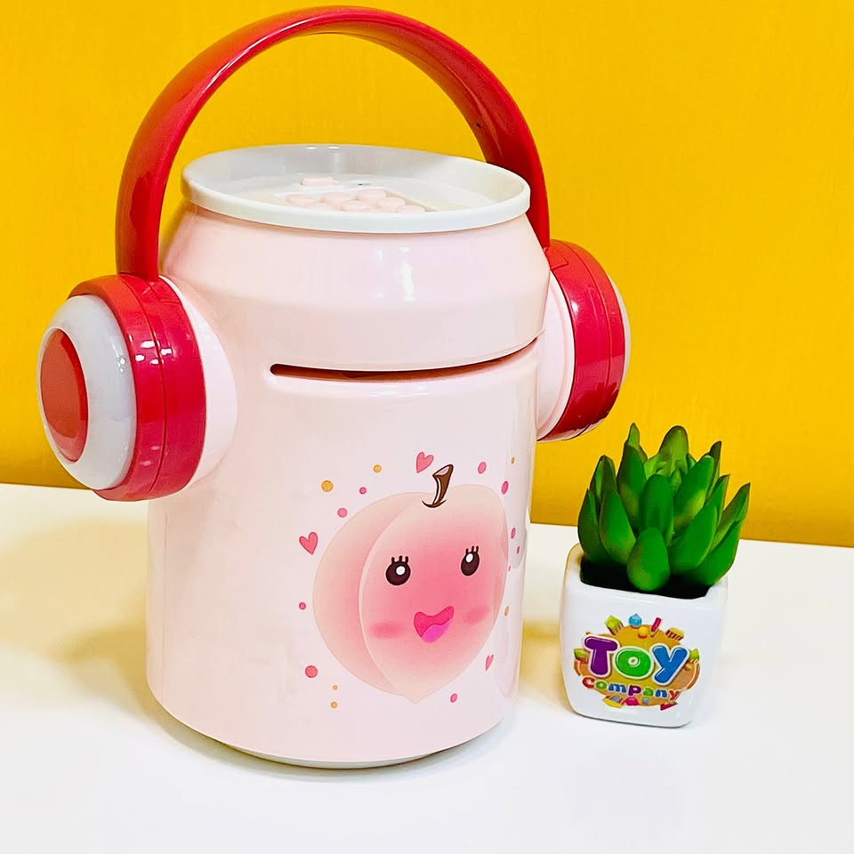 Premium Peaches Piggy Bank ATM Money Box