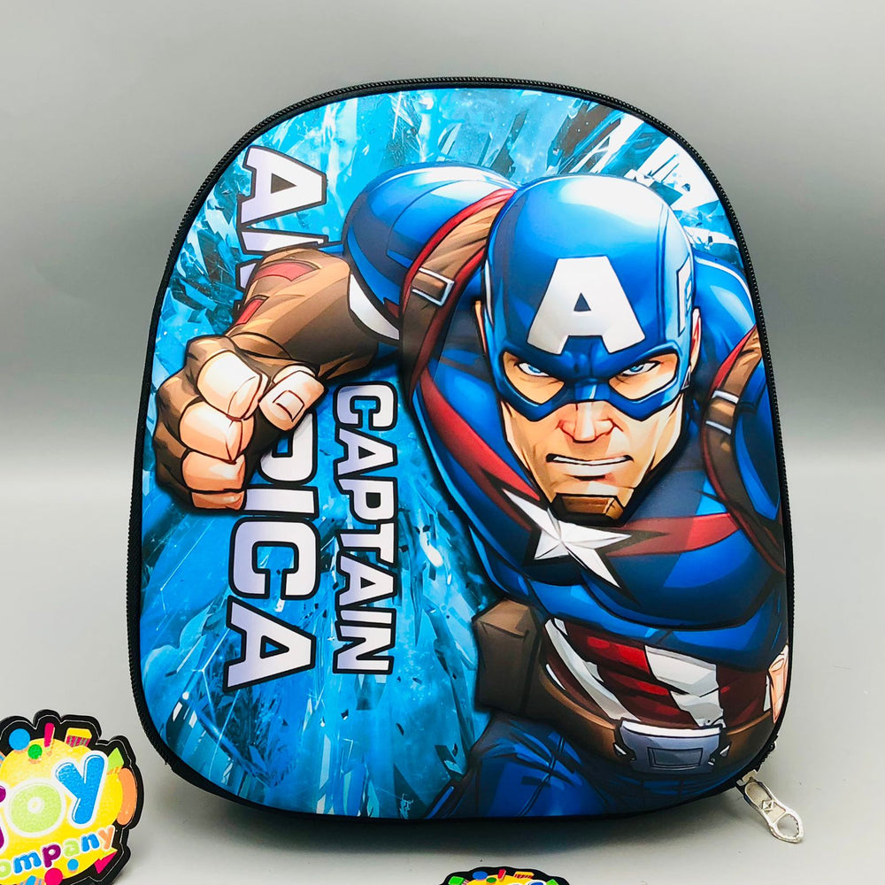 3D Kids Captain America Design EVA Backpack