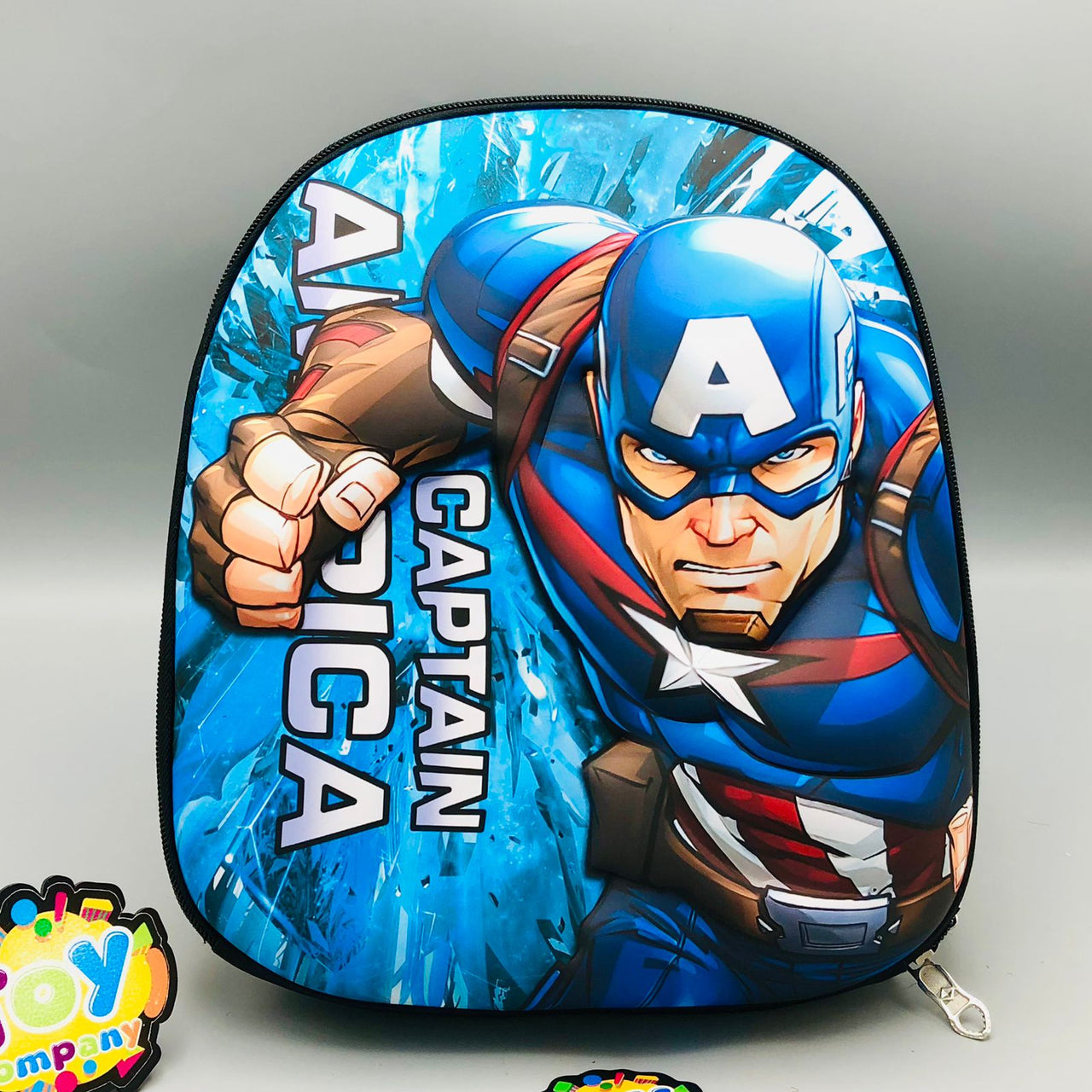 3D Kids Captain America Design EVA Backpack
