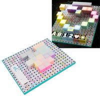 30Pcs Kids Touch Light-Up Magnetic Building Blocks