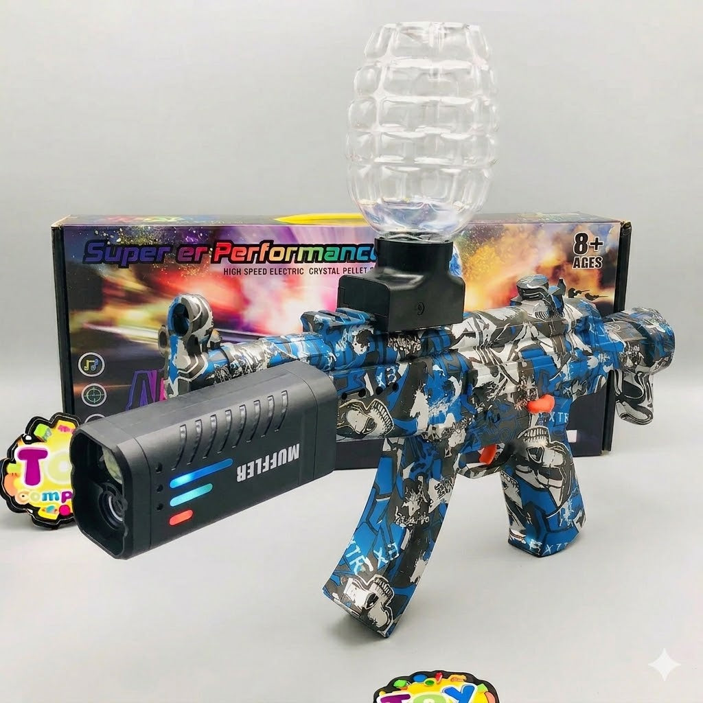 MP5 Rechargeable Gel Blaster Shooting Gun With Colorful Light