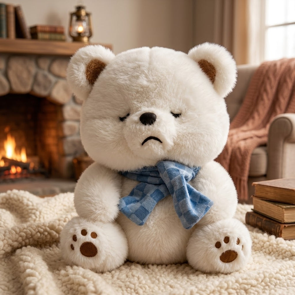 30cm Premium Snow Scarf Bear Stuff Toy