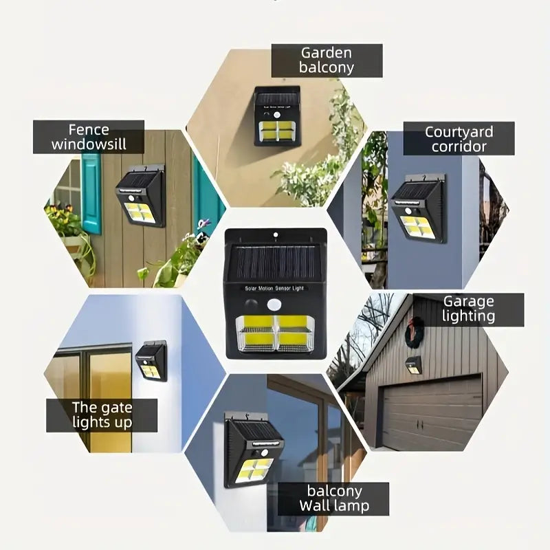 112LED Solar Energy Induction Wall Lamp