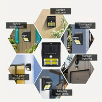 112LED Solar Energy Induction Wall Lamp