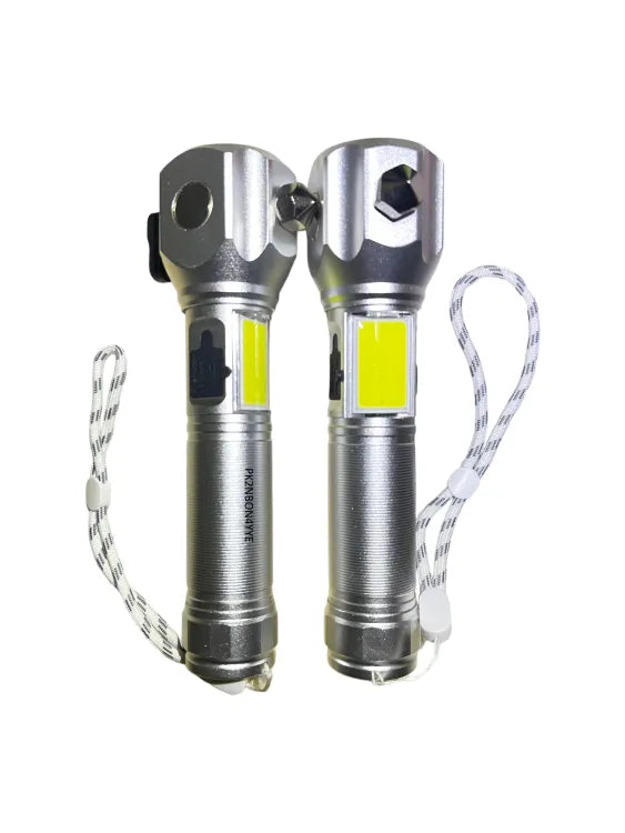 Multi-functional Metal LED Flashlight