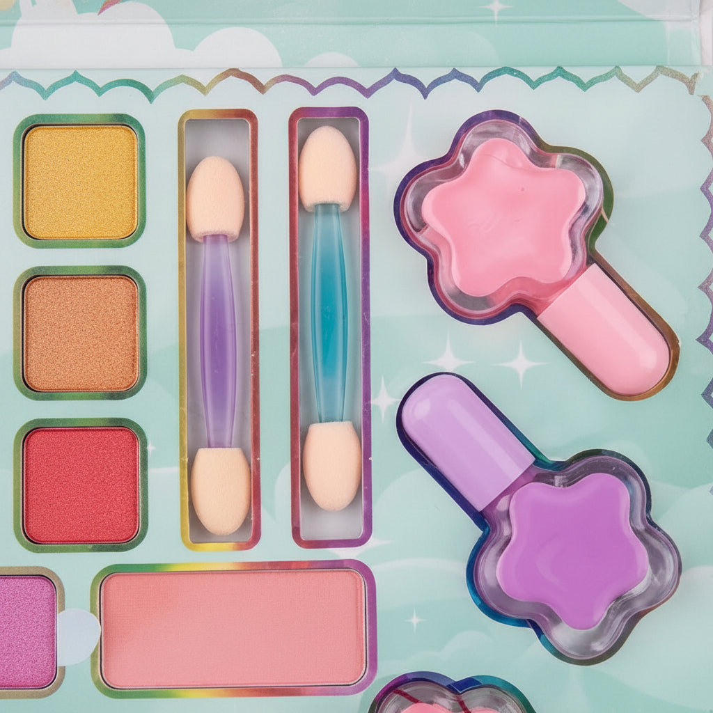 30in1 Unicorn Themed Realistic Girls Makeup Kit