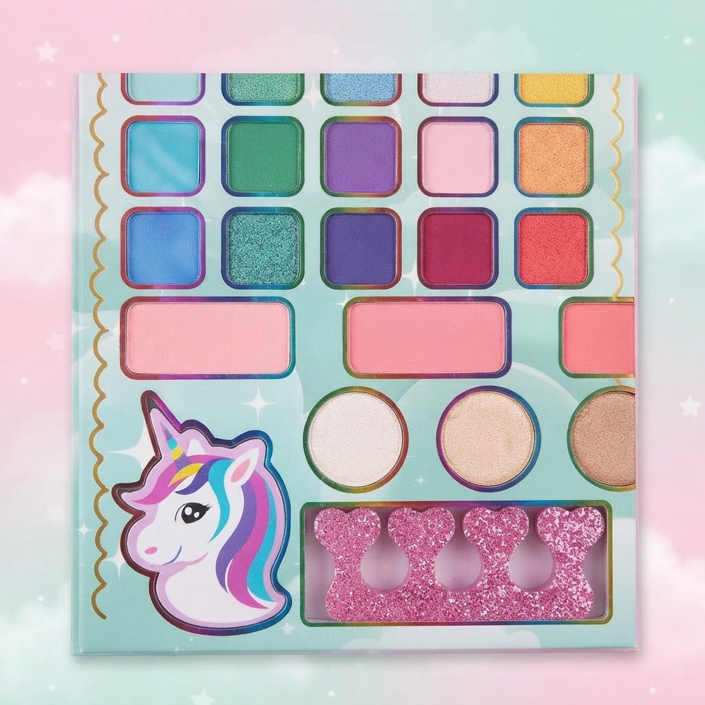 30in1 Unicorn Themed Realistic Girls Makeup Kit