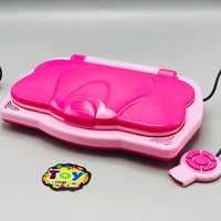 20 Activities Kids Intellectual Mouse Control Laptop - Pink