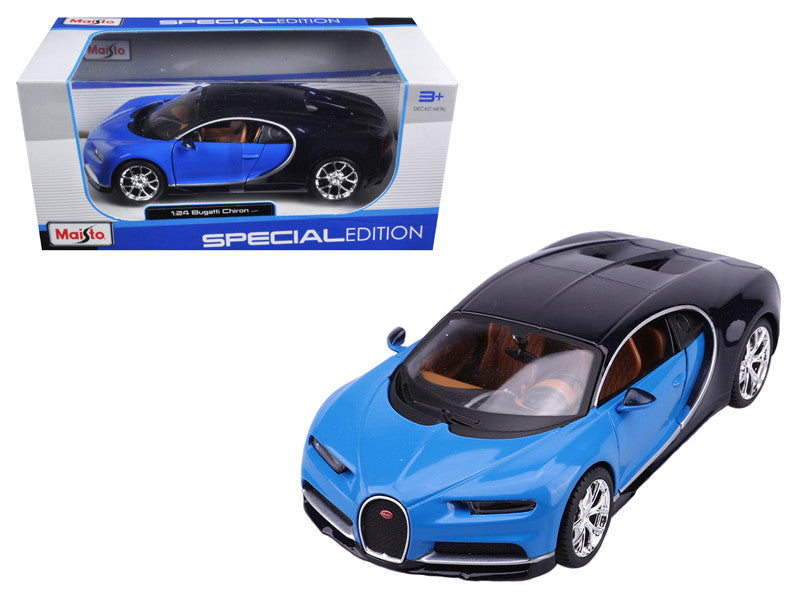 Maisto 1:24 Diecast Bugatti Chiron - Blue