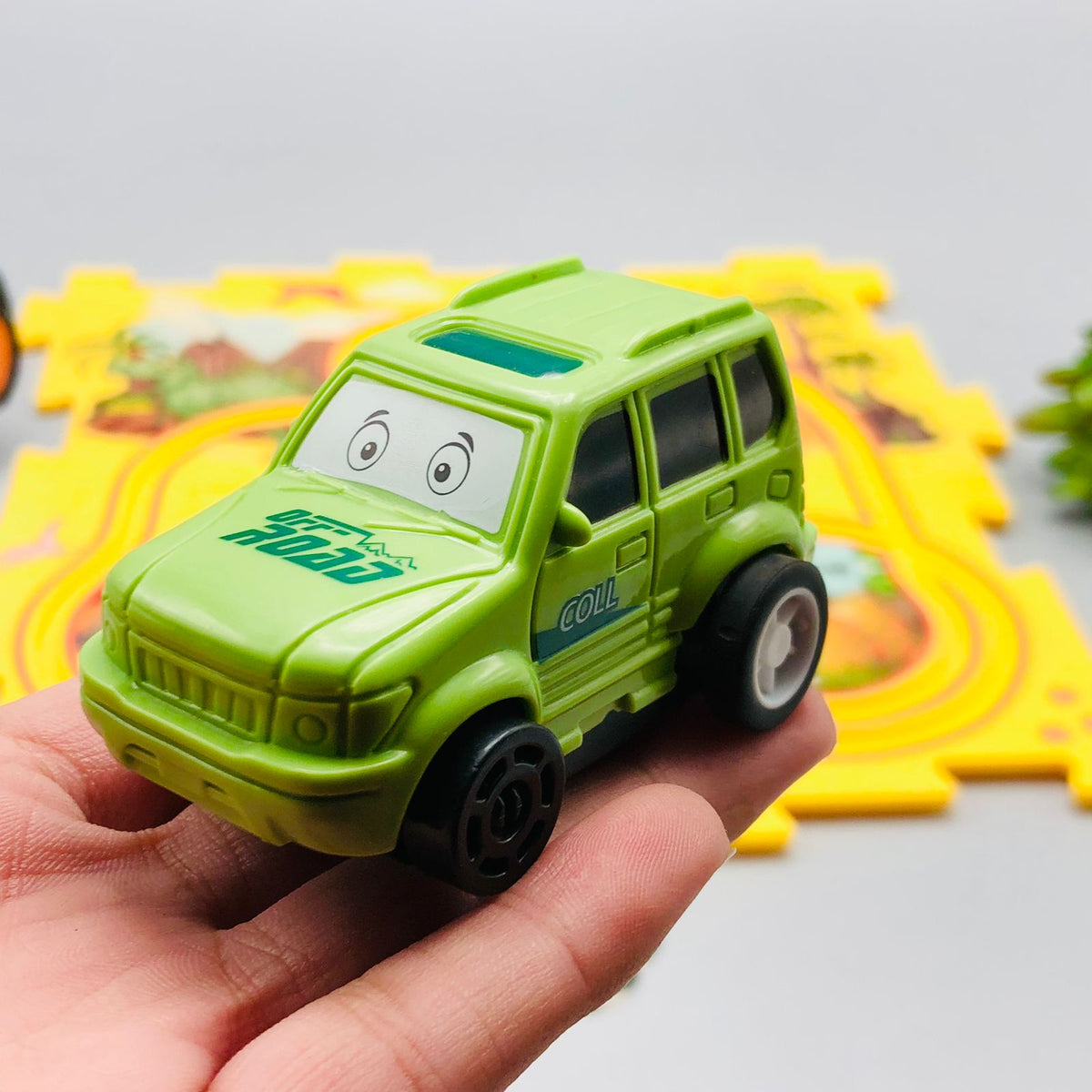 Manual 5Pcs DIY Track Car Puzzle Set - Minor Fault