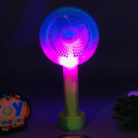 Rechargeable Colorful Desktop Fan With Lights