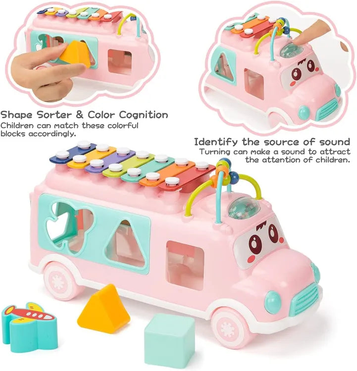 Huanger Multi-functional Xylophone Music Bus
