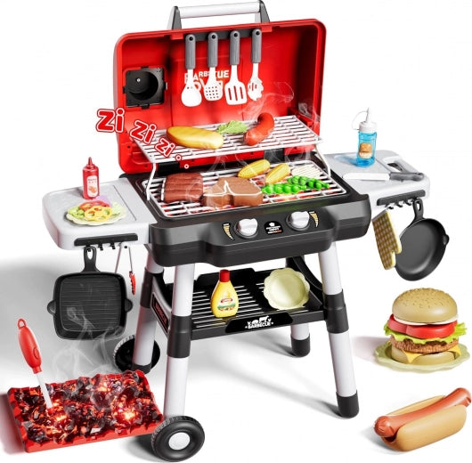 31Pcs DIY Pretend Play Kids Barbecue Grill Set
