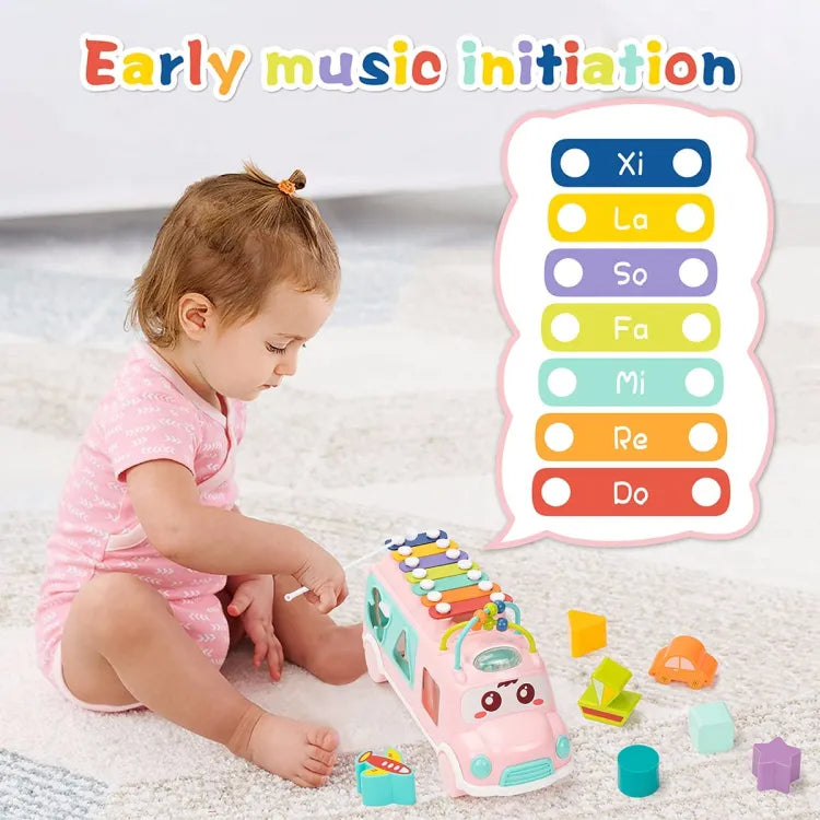 Huanger Multi-functional Xylophone Music Bus