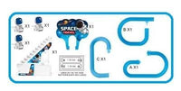 Electric Astronaut Slide Racing Track Set With Lights & Music
