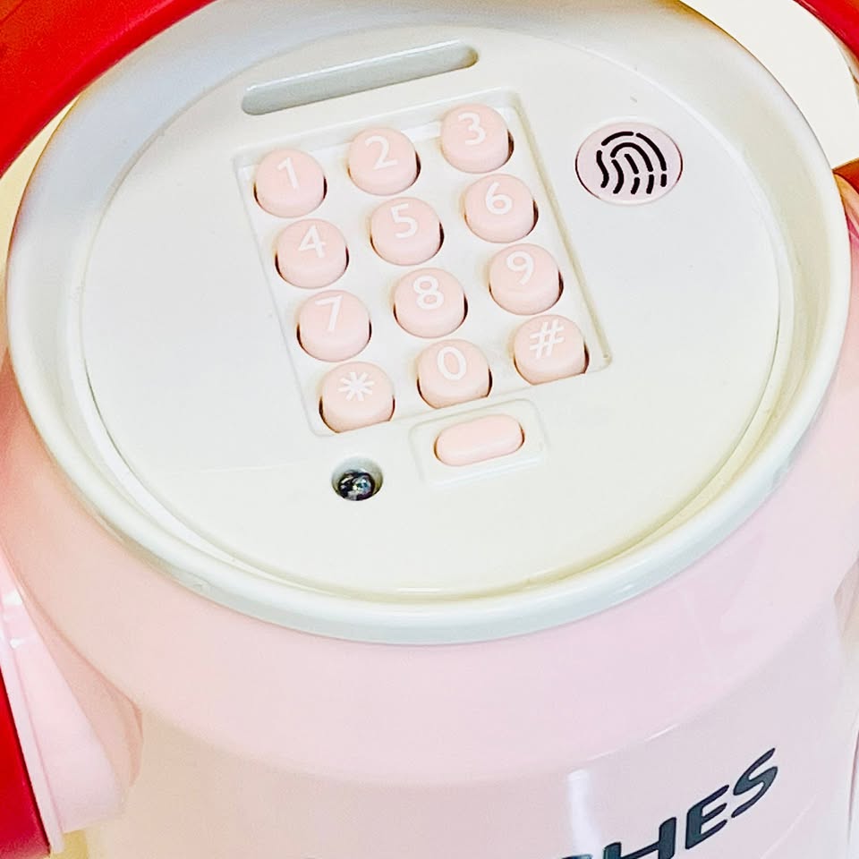 Premium Peaches Piggy Bank ATM Money Box