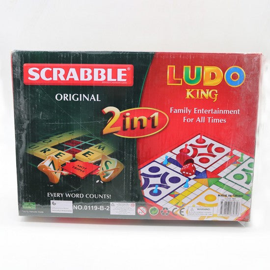 2 in 1 Scrabble + Ludo