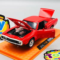 1:32 Diecast Dodge Charger With Acrylic Display Box - Red