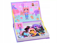 51Pcs Girl's Costume Game Magnetic Puzzle Book