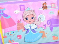 51Pcs Girl's Costume Game Magnetic Puzzle Book