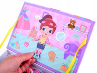 51Pcs Girl's Costume Game Magnetic Puzzle Book