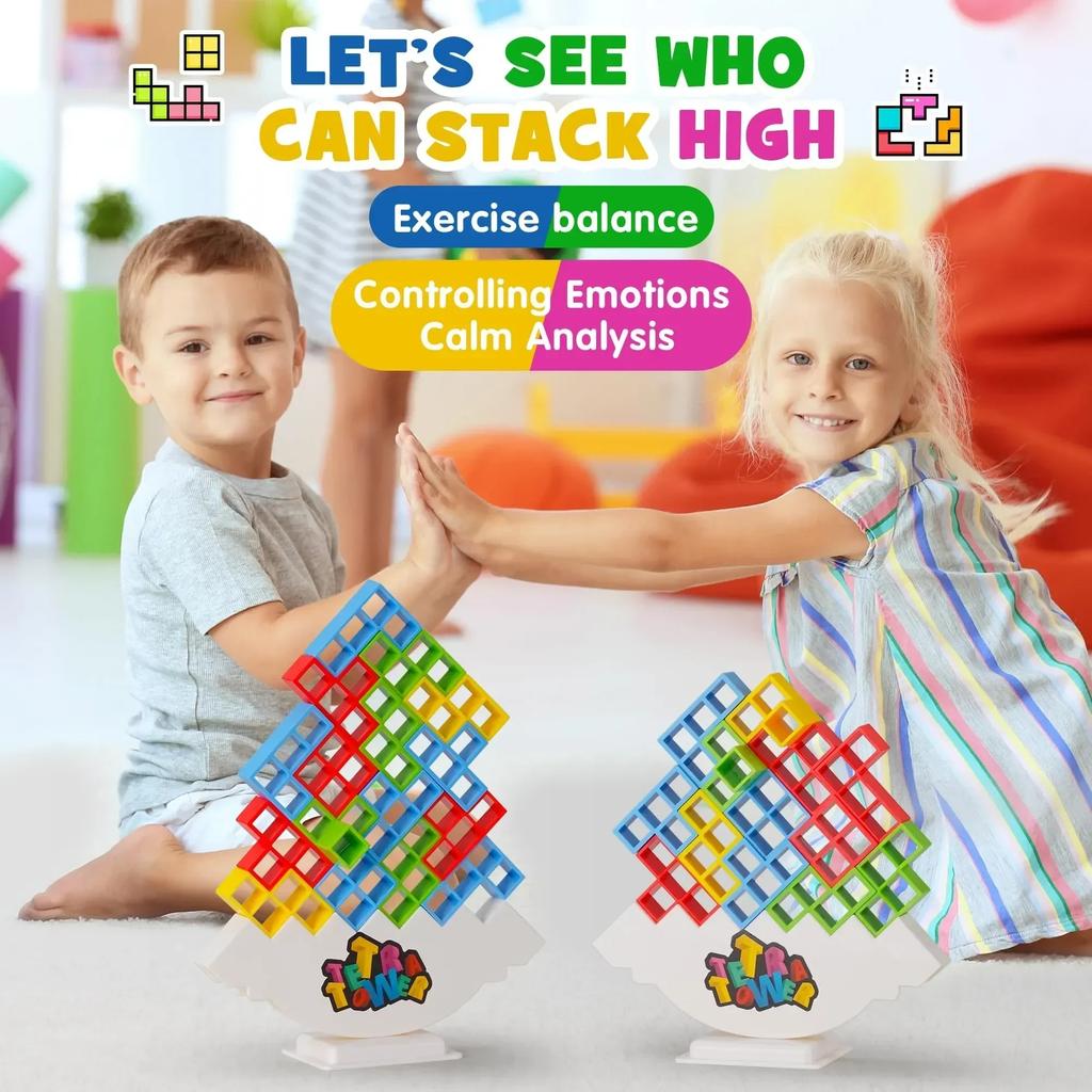 Tetra Tower Building Blocks Balance Game