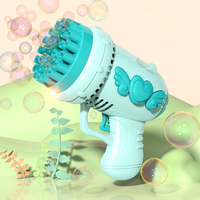 32 Holes Kids Angel Colorful Bubble Gun