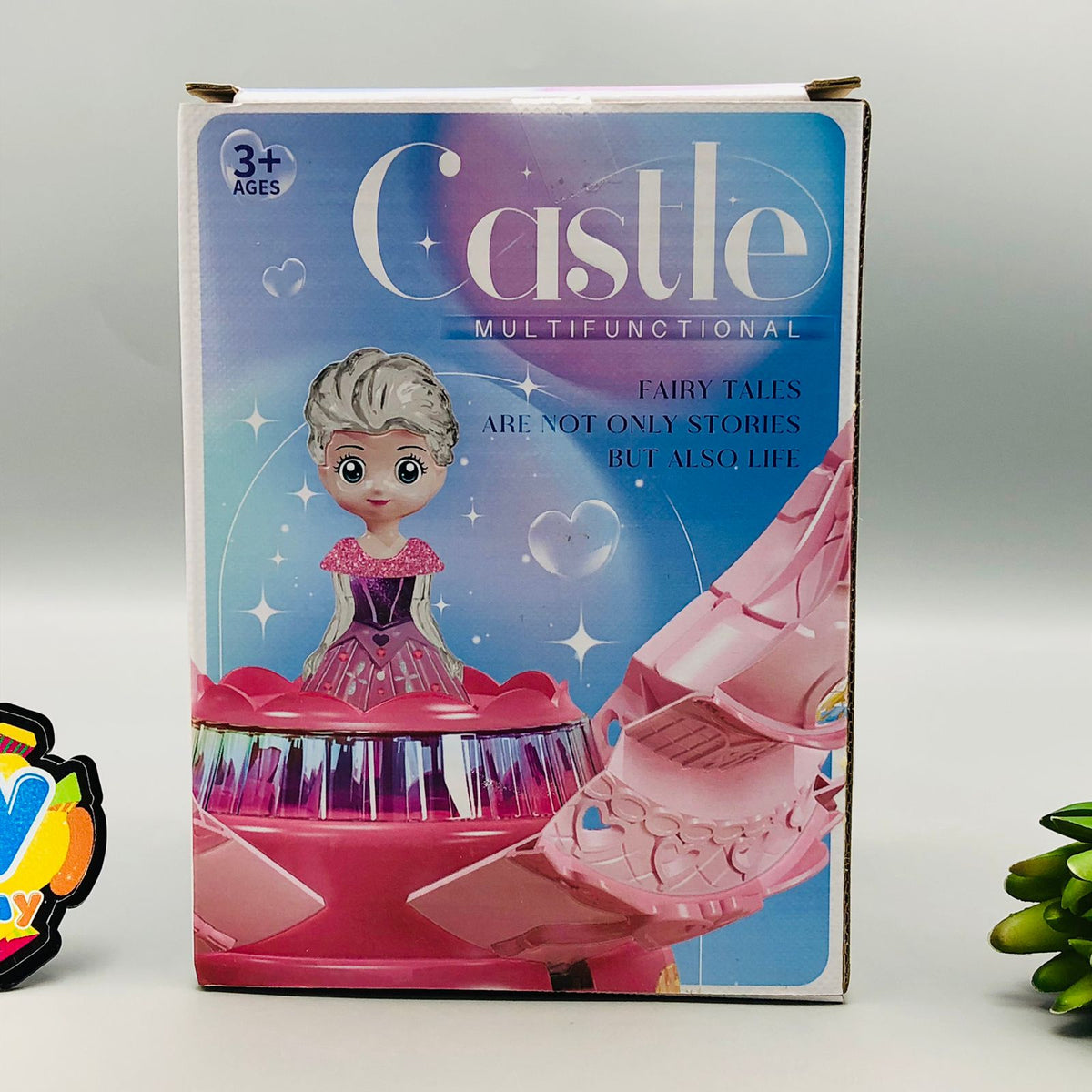 Multi-functional Rotating Doll Castle With Light & Music