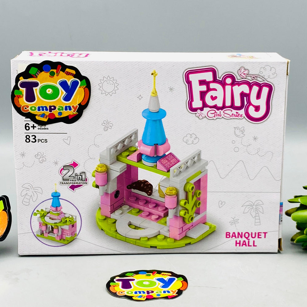 DIY 2in1 Fairy Banquet Hall Building Blocks - 83Pcs