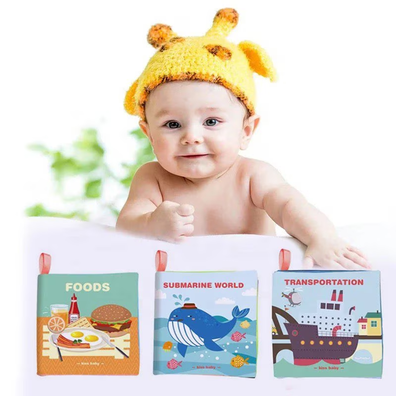 Premium Montessori Educational Cloth Book - 6Pcs