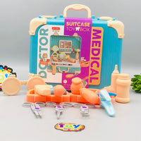 19Pcs Pretend Play Kids Doctor Medical Suitcase