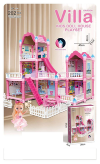 202Pcs DIY Dream Villa Doll House