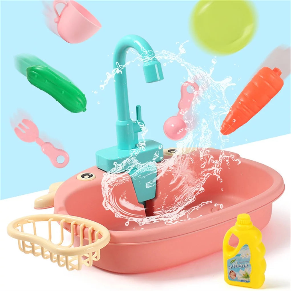 Battery Operated Little Cow Dish Washer
