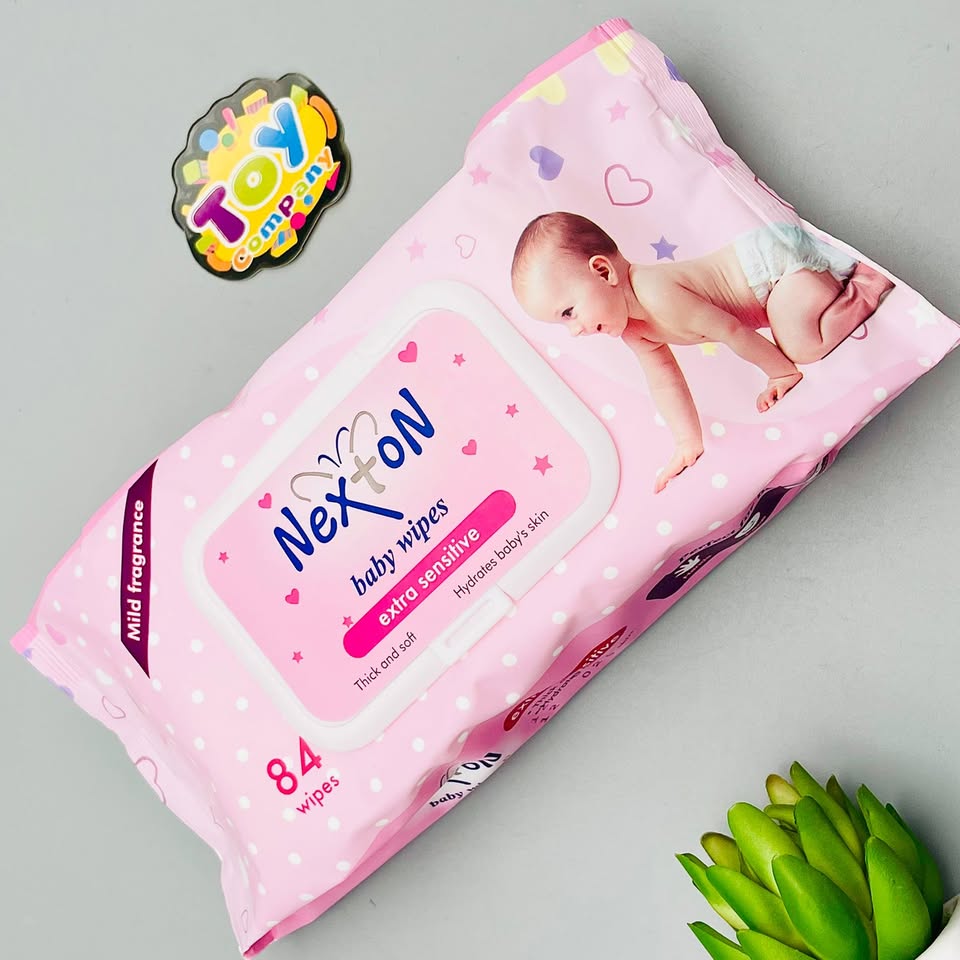 Alcohal-Free Nexton Baby Wipes - 84Pcs