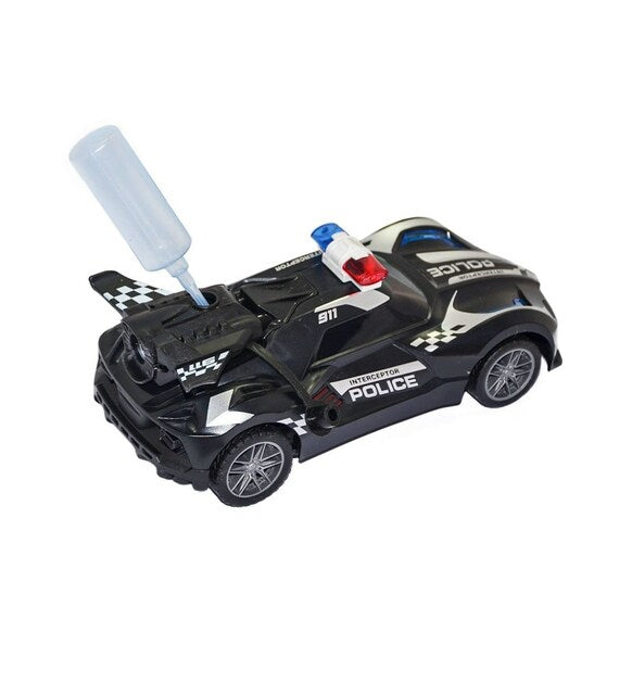1:18 RC Police Lights & Spray Car Model