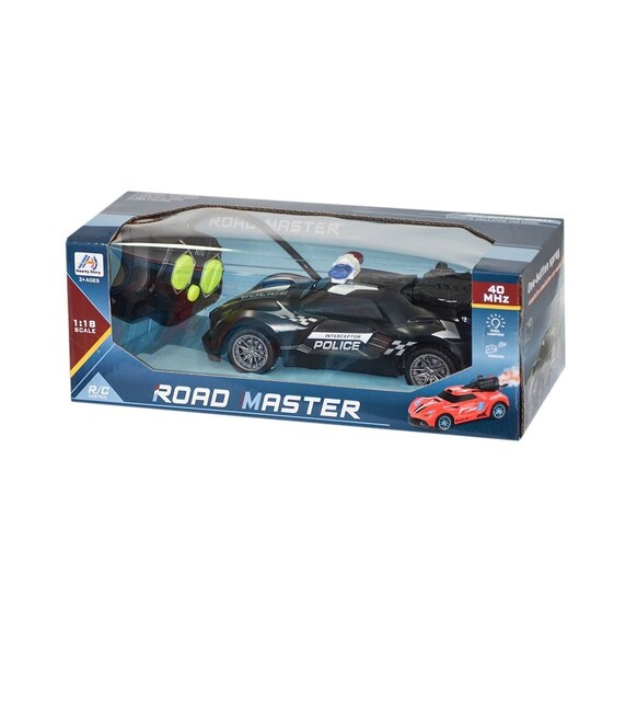 1:18 RC Police Lights & Spray Car Model