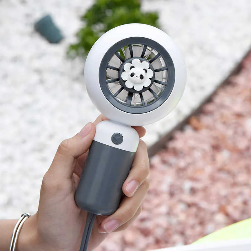 Rechargeable Cartoon Turbine Cooling Fan - Assortment