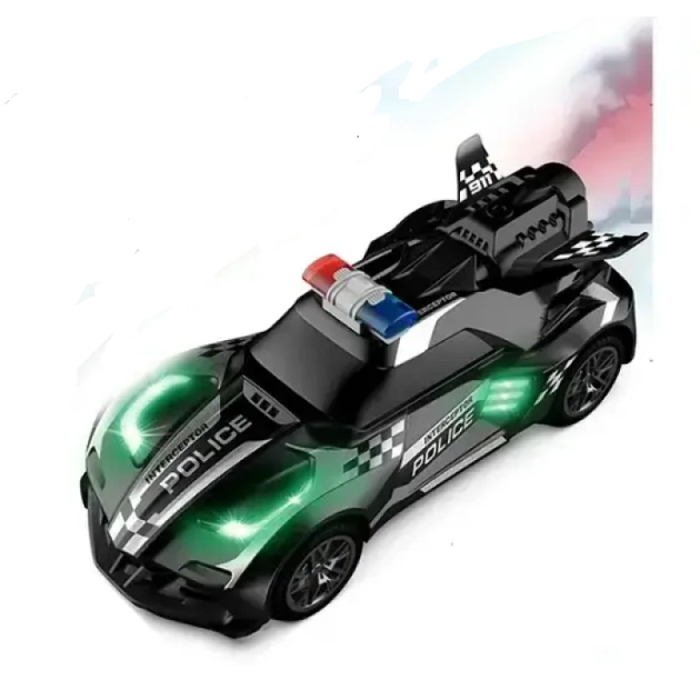 1:18 RC Police Lights & Spray Car Model
