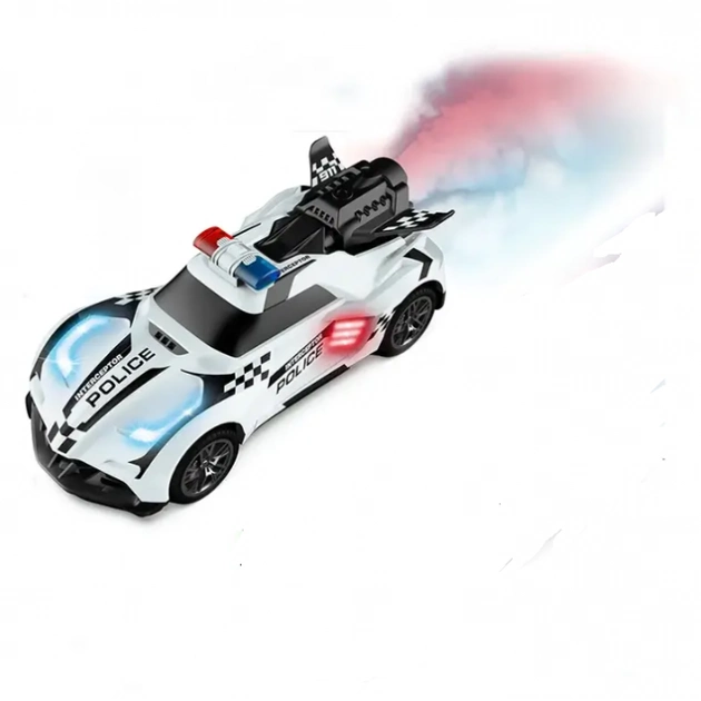 1:18 RC Police Lights & Spray Car Model