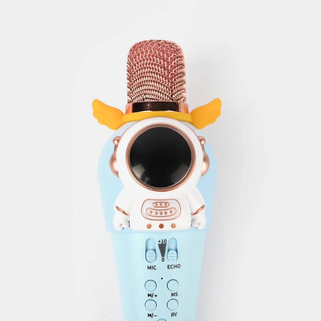 Rechargeable Spaceman Themed Handheld Bluetooth Microphone