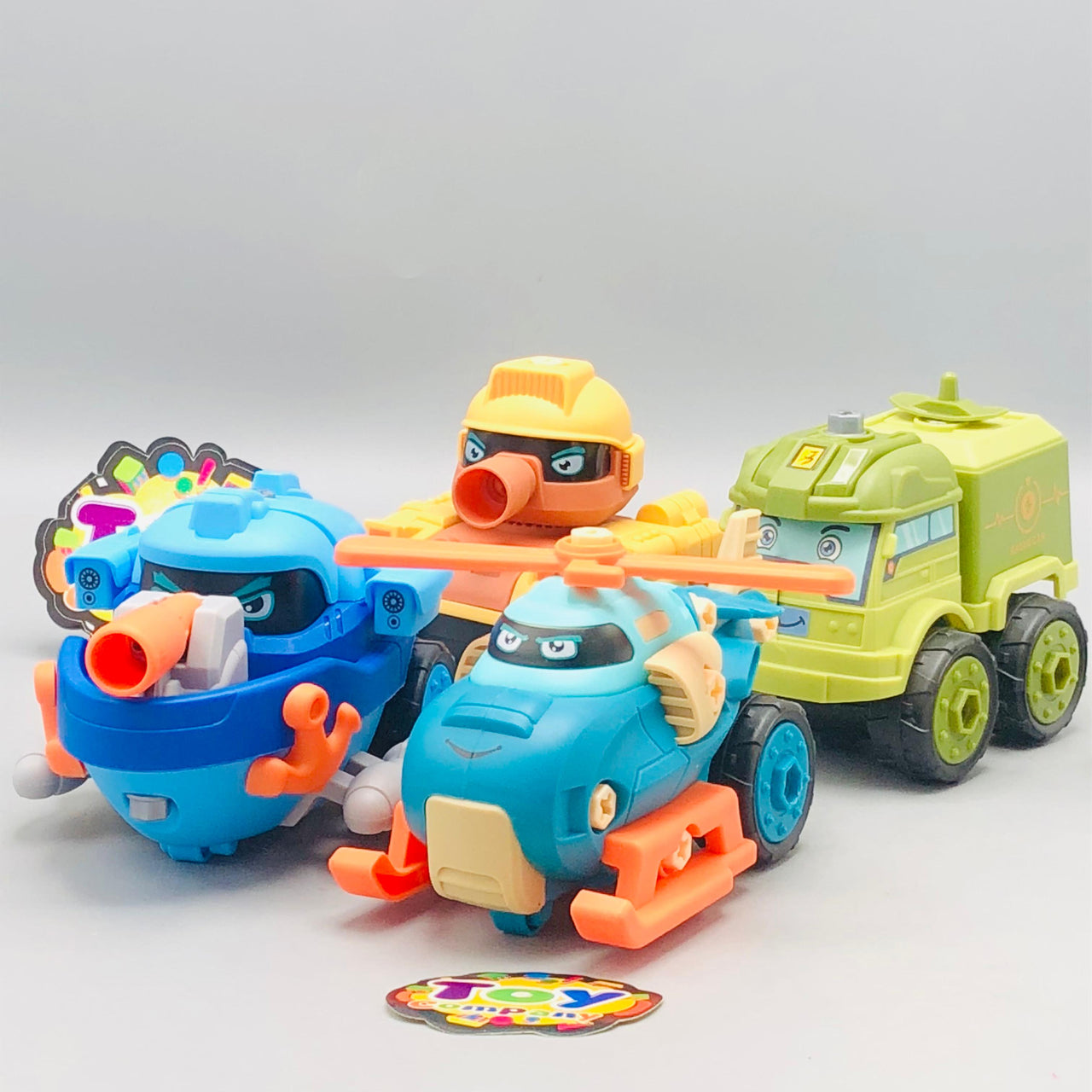 DIY 4Pcs Military Screw Vehicles
