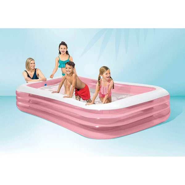 INTEX Rectangular Family Pink Swimming Pool 120"x72"x22"