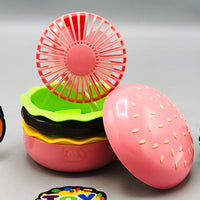 Burger Themed Rechargeable Desktop Fan
